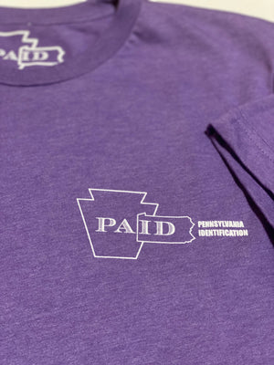 PAid Logo T-Shirts UNISEX | HEATHER PURPLE