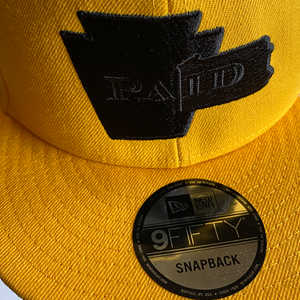 PAid Yellow / Black  New Era 9 Fifty Snapback