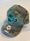 PAid WoodlandCamo / Metallic Green‘47 Brand Adjustable Hat