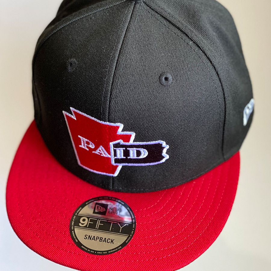 PAid Black Red New Era 9 Fifty Snapback