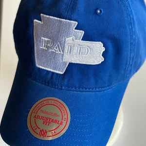 PAid Royal Blue / White Mitchell and Ness Adjustable